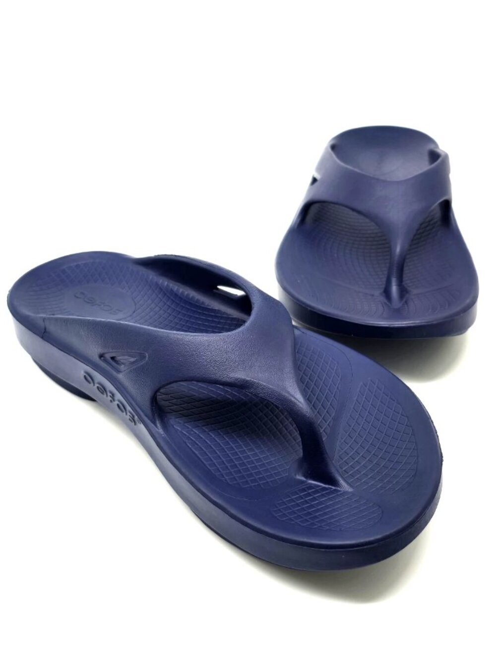 OOFOS Original Recovery Blue Flip Flop Thong Sandals Shoes Men's 6 Women's 8 - Picture 2 of 12